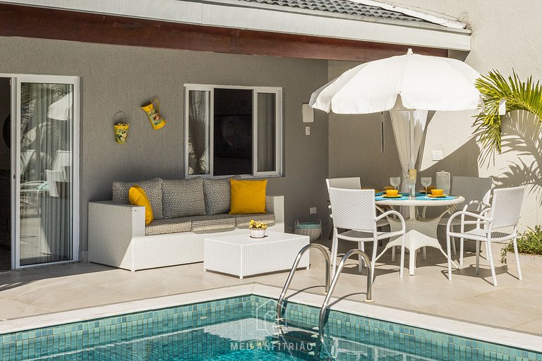 Casa en Playa Indaiá con Piscina y Horno de Pizza