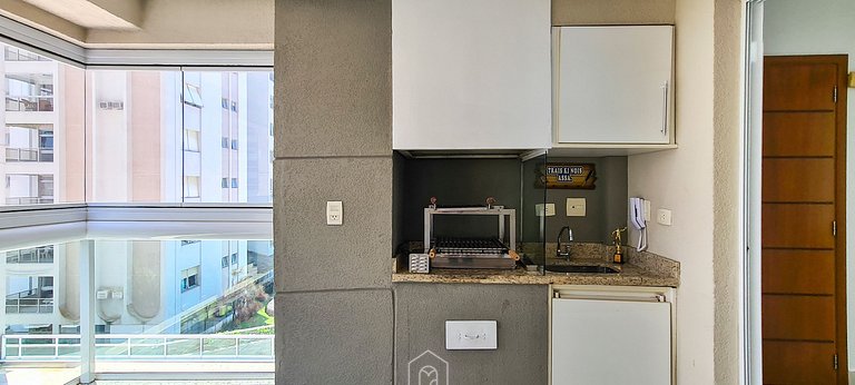 4-Suite Apartment with Astúrias Beach View in Guarujá