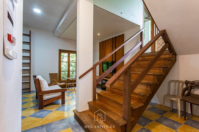 Casa na Praia de Iporanga Guarujá com Acesso Privativo