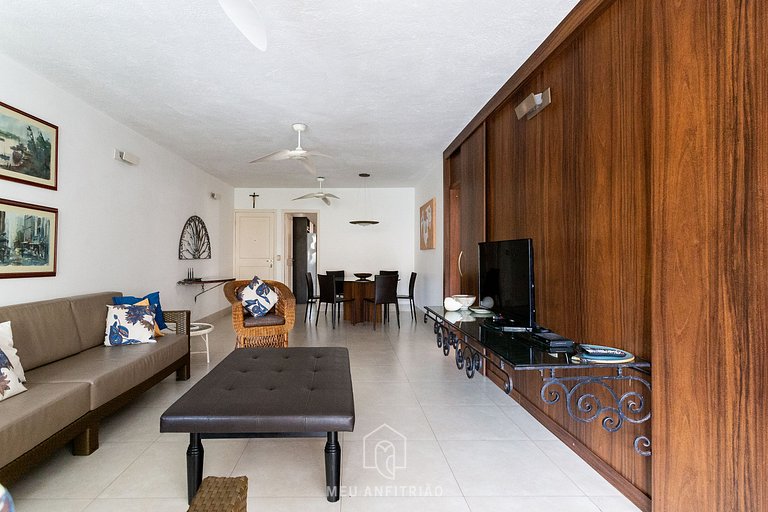 Apartamento 150m² com 3 Quartos na Praia da Enseada