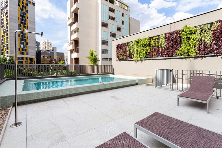 Studio em Vila Madalena — Piscina, academia e lazer