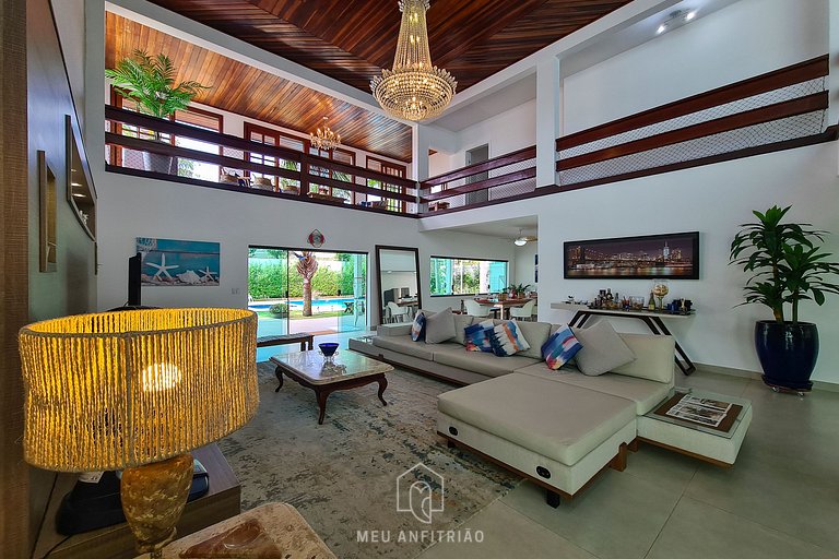 House at Jardim Acapulco Guarujá with 5 Suites and Pool