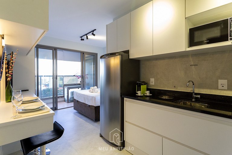 Studio with Nespresso near Vila Madalena Subway