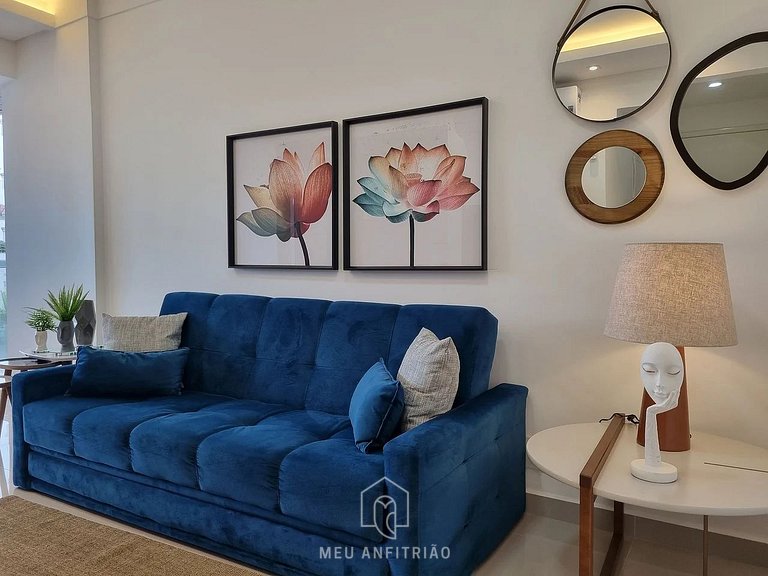 5 pessoas | Churrasqueira | Lazer | 600m da praia