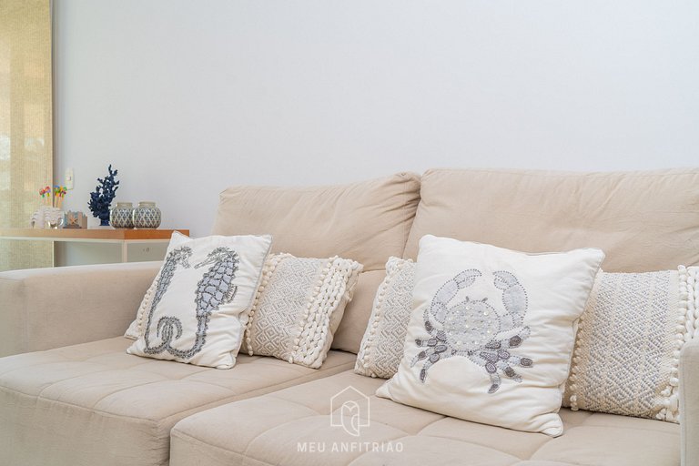 Apartamento 3 Suítes com Churrasqueira na Enseada Guarujá