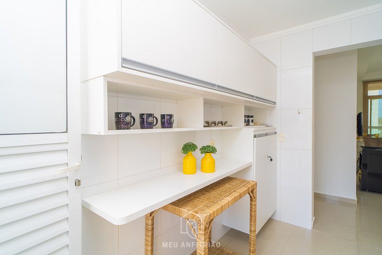 Apartamento 3 Suites con Parrilla en Enseada Guarujá