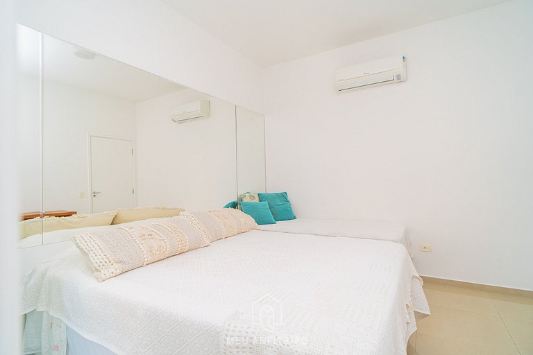 Apartamento 3 Suites con Parrilla en Enseada Guarujá