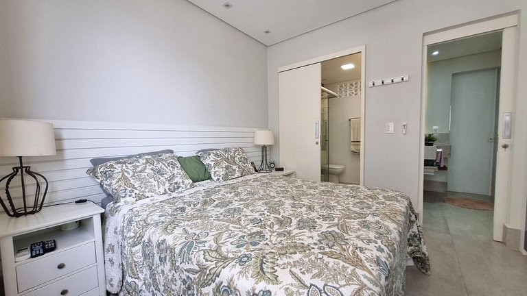 Apartamento Frente al Mar en Playa Astúrias Guarujá