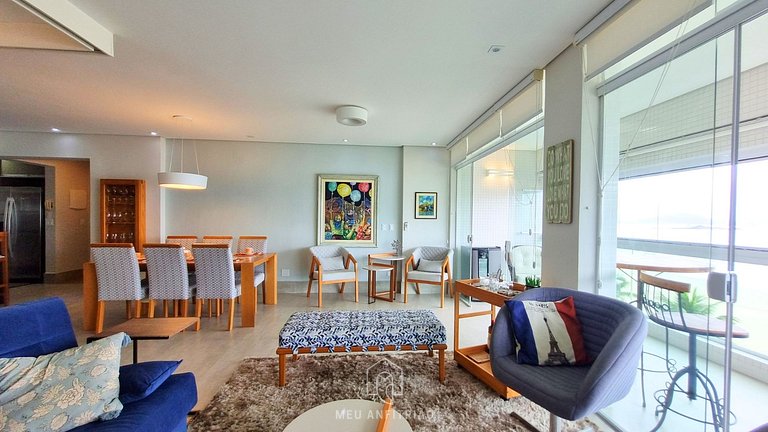 Apartamento Frente al Mar en Playa Astúrias Guarujá