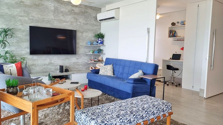 Apartamento Frente al Mar en Playa Astúrias Guarujá