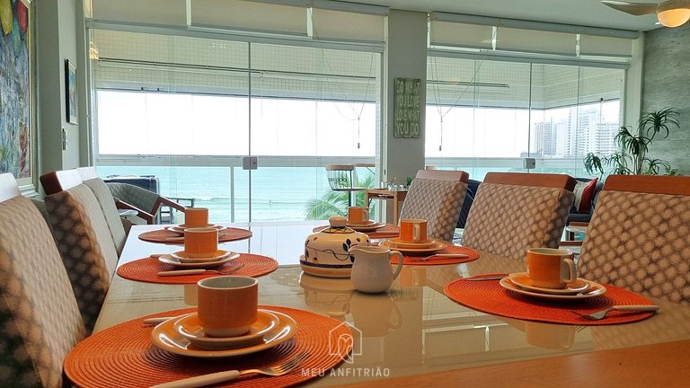 Apartamento Frente al Mar en Playa Astúrias Guarujá