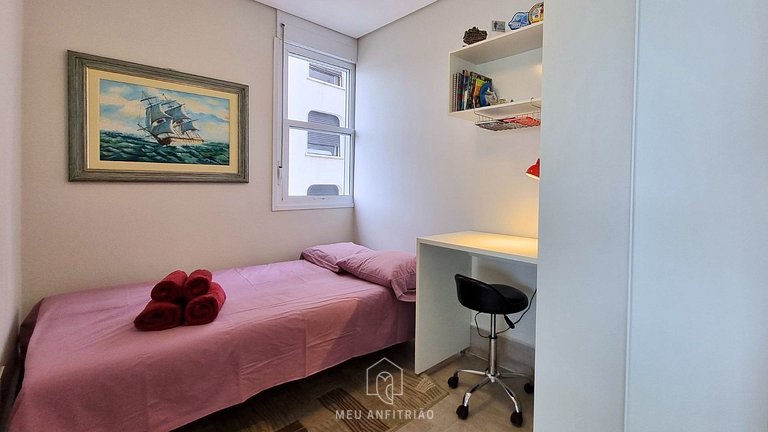 Apartamento Frente al Mar en Playa Astúrias Guarujá
