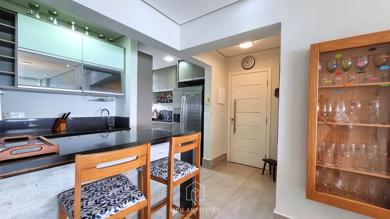 Apartamento de Frente para a Praia das Astúrias Guarujá