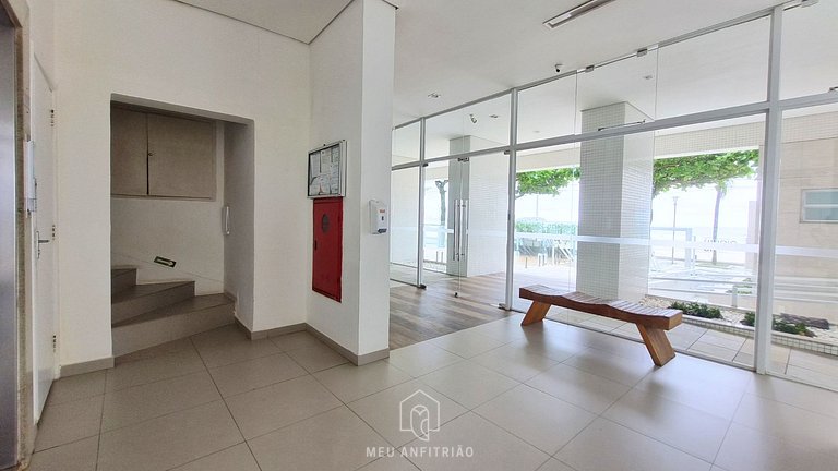 Apartamento Frente al Mar en Playa Astúrias Guarujá