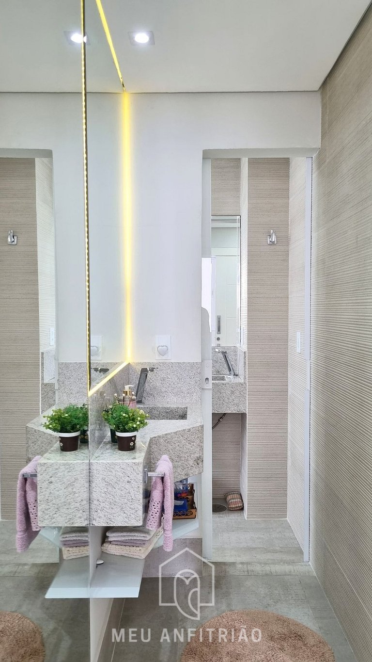 Apartamento Frente al Mar en Playa Astúrias Guarujá