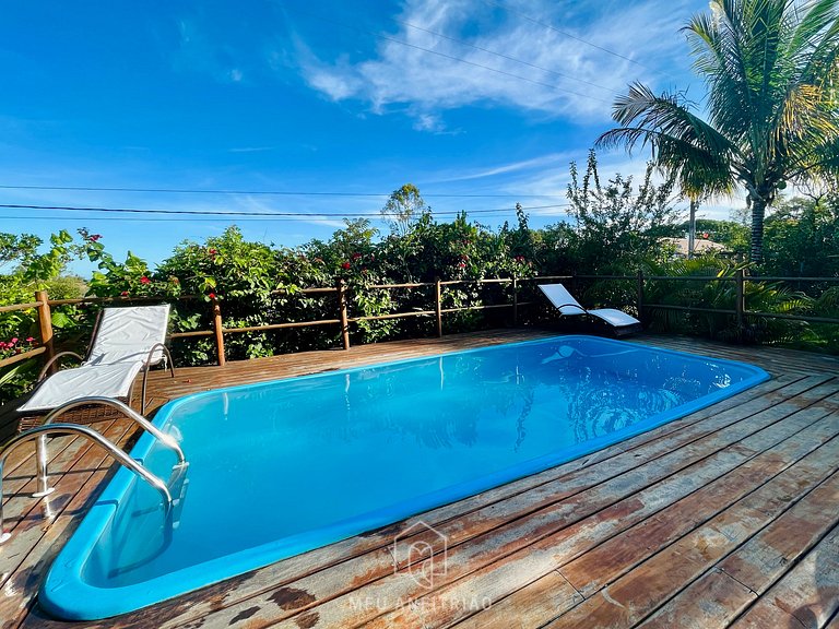 House at Praia do Espelho Bahia with Pool and Sea View