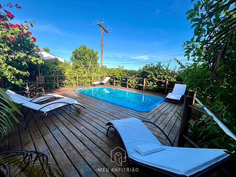 Casa na Praia do Espelho Bahia com Piscina e Vista Mar