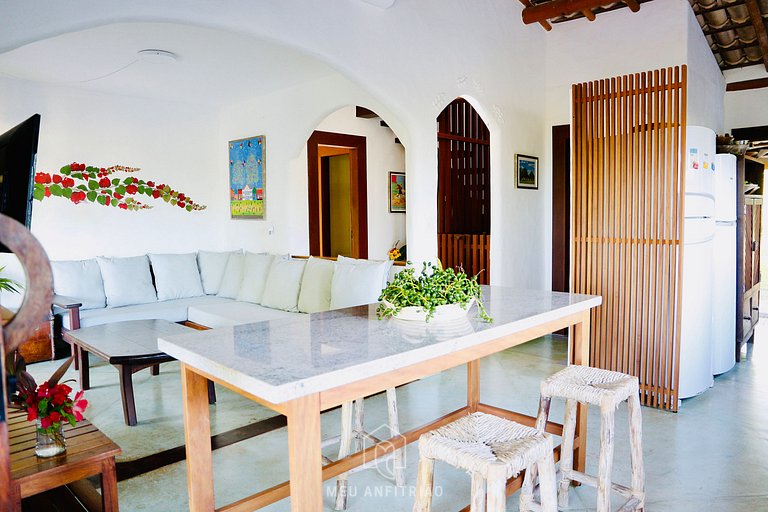 Casa en Praia do Espelho Bahia con Piscina y Vista Mar