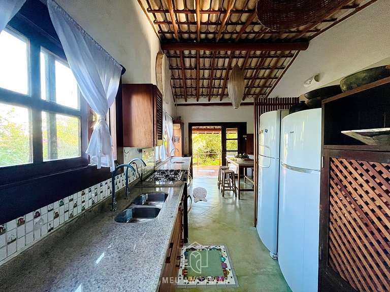 House at Praia do Espelho Bahia with Pool and Sea View