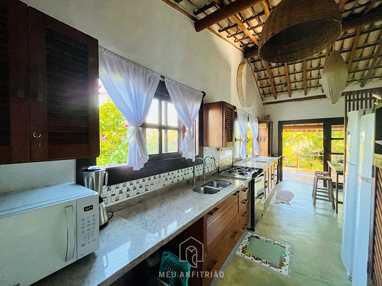 House at Praia do Espelho Bahia with Pool and Sea View