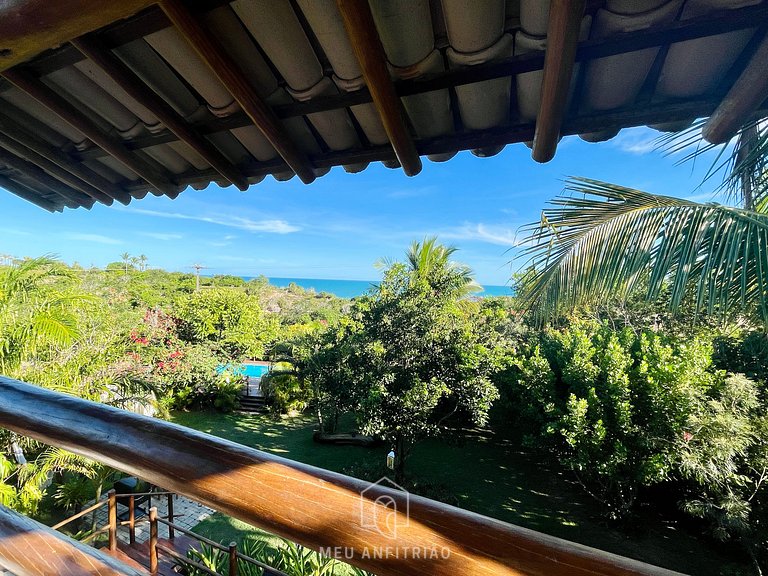 House at Praia do Espelho Bahia with Pool and Sea View