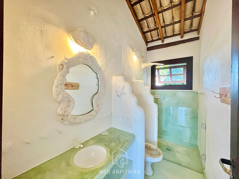 Casa na Praia do Espelho Bahia com Piscina e Vista Mar