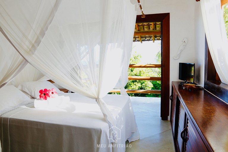 House at Praia do Espelho Bahia with Pool and Sea View
