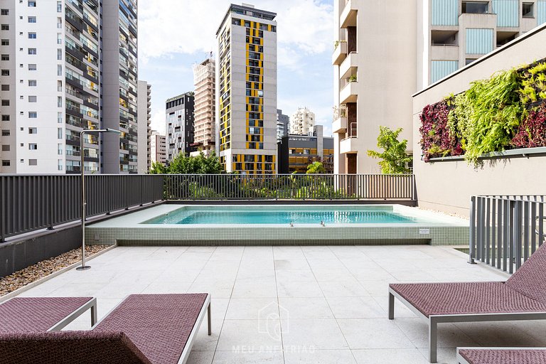 Studio em Vila Madalena — Piscina, academia e lazer
