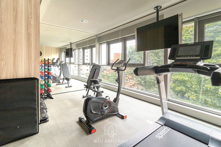 Studio em Vila Madalena — Piscina, academia e lazer