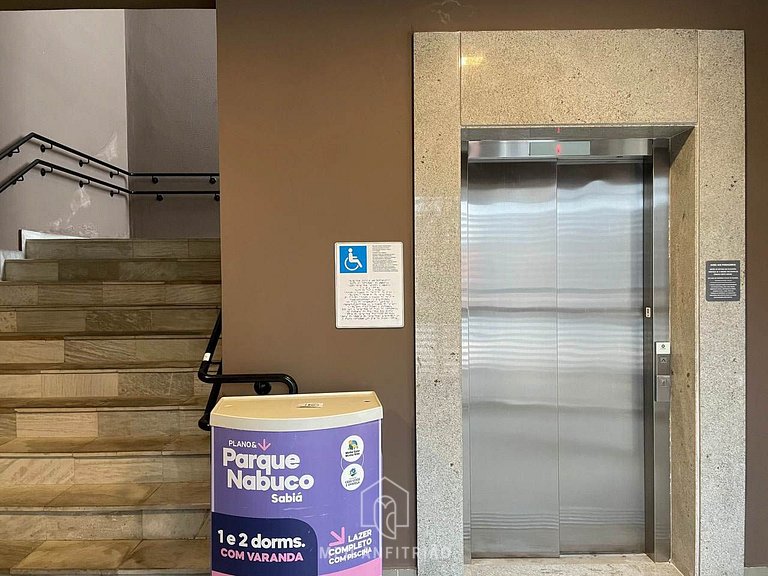 Apt w/ balcony and leisure near Nações Unidas Av.