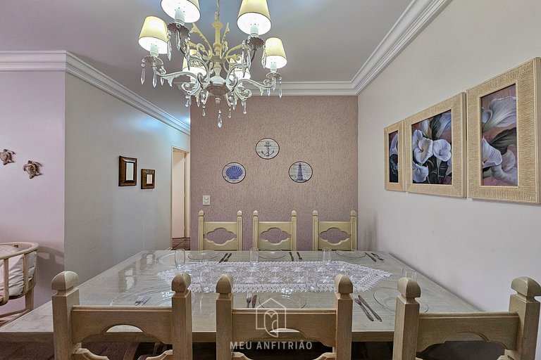 Apartamento en Enseada Guarujá - Cerca del Acqua Mundo