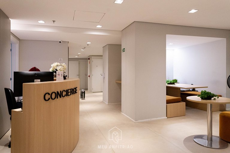 Studio for 2, queen bed, close to Paulista Avenue