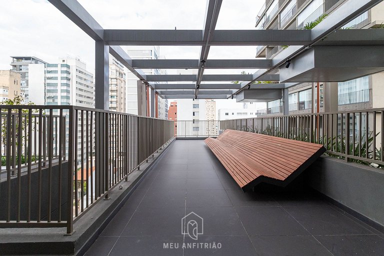 Comfortable Studio with Balcony near Paulista Avenue