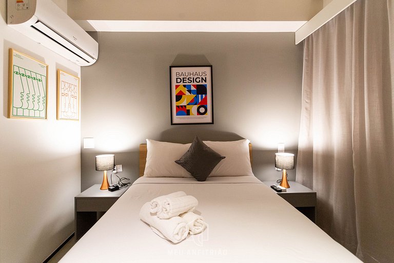 Comfortable Studio with Balcony near Paulista Avenue