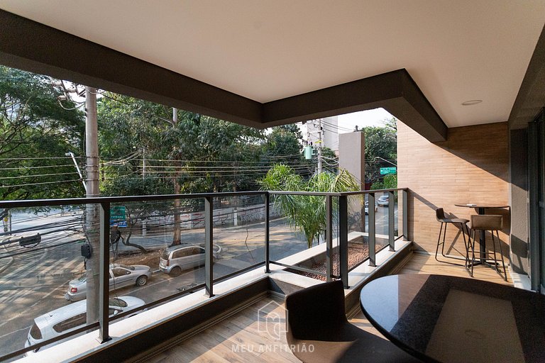 2 people, leisure & balcony 400m of Sumaré subway