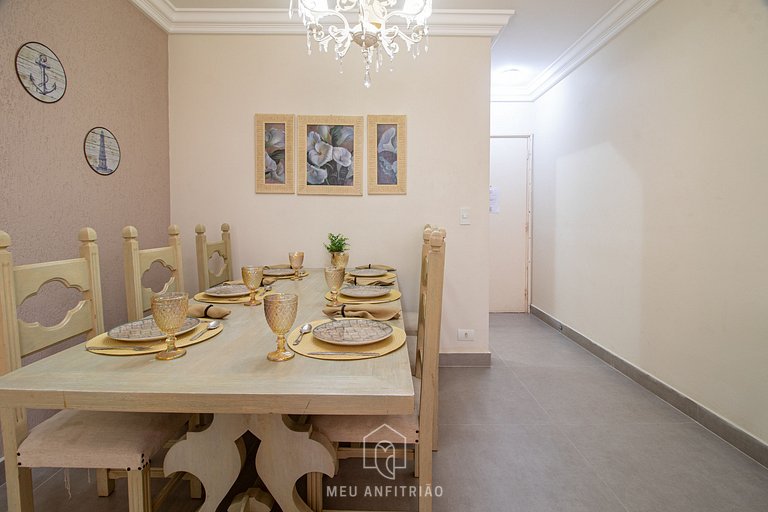 Apartamento en Enseada Guarujá - Cerca del Acqua Mundo