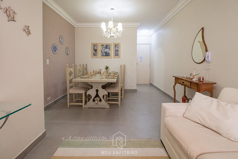 Apartamento en Enseada Guarujá - Cerca del Acqua Mundo