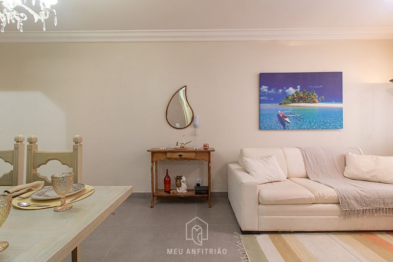 Apartamento en Enseada Guarujá - Cerca del Acqua Mundo