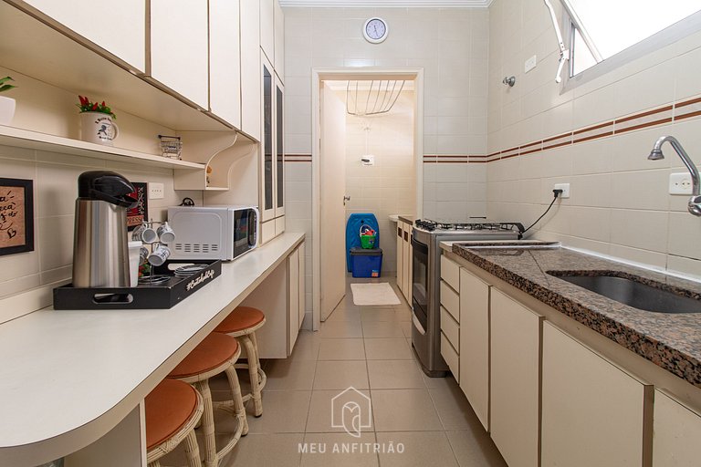 Apartamento en Enseada Guarujá - Cerca del Acqua Mundo