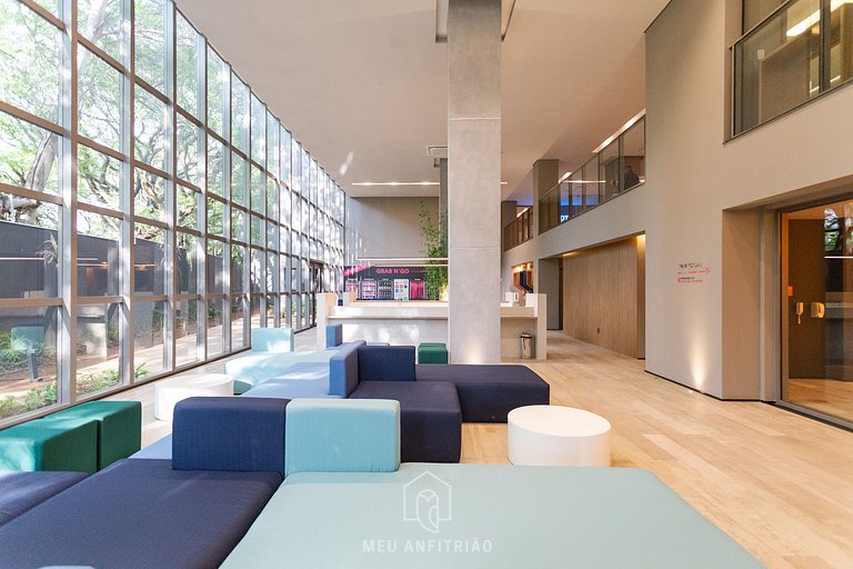 Complete studio for 2 w/ leisure in Paraíso subway