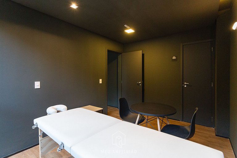 Complete studio for 2 w/ leisure in Paraíso subway