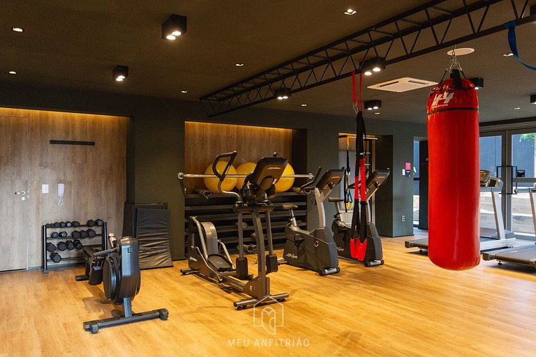 Complete studio for 2 w/ leisure in Paraíso subway