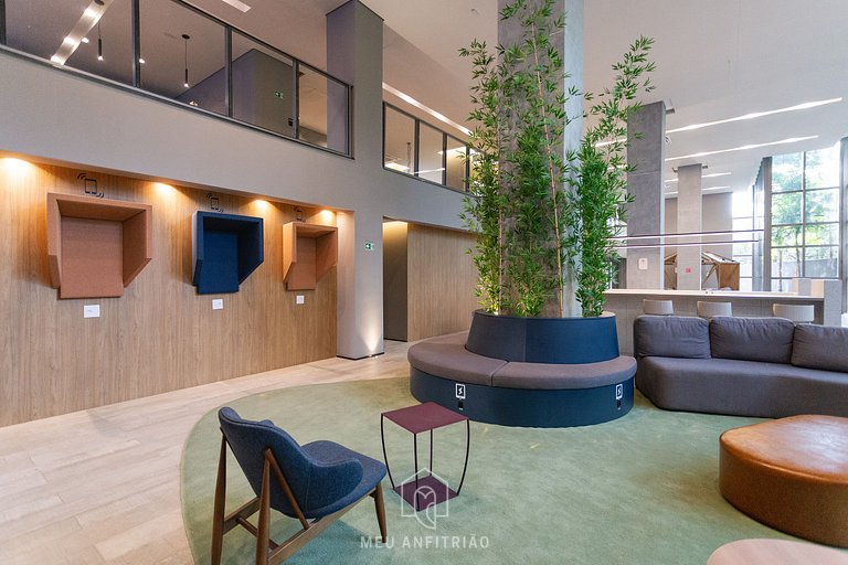 Complete studio for 2 w/ leisure in Paraíso subway