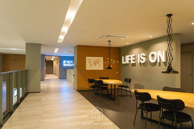 Complete studio for 2 w/ leisure in Paraíso subway