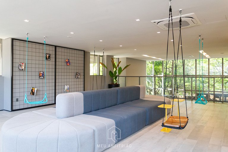 Complete studio for 2 w/ leisure in Paraíso subway