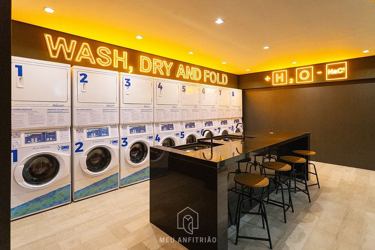 Complete studio for 2 w/ leisure in Paraíso subway