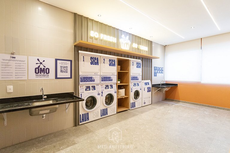 Studio novíssimo, varanda, lazer, 100m do metrô