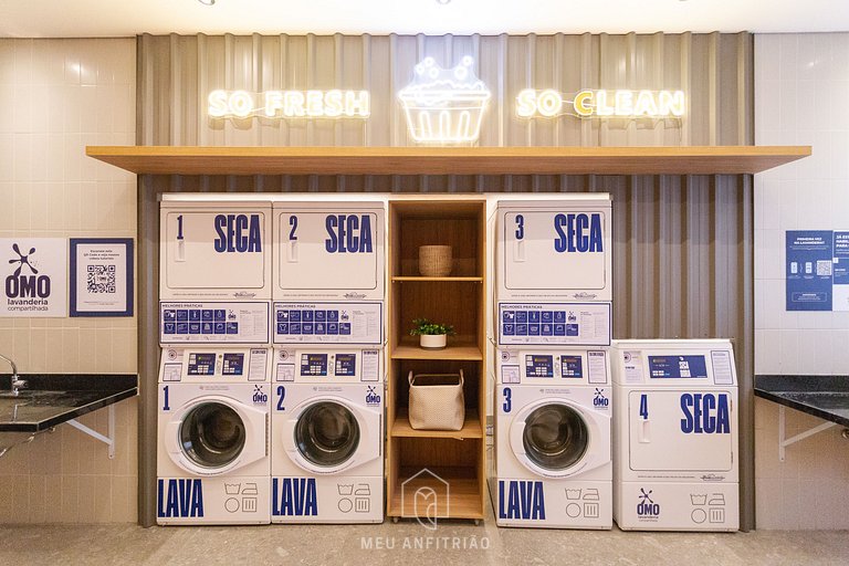 Studio p/4, varanda perto da Av Faria Lima