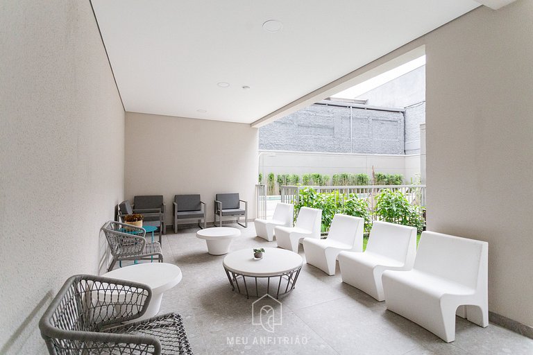 24m² | Equipped | Pool and leisure | Faria Lima Av