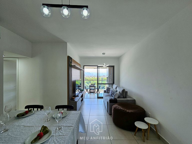 Apartamento em Bertioga com Piscina e Churrasqueira